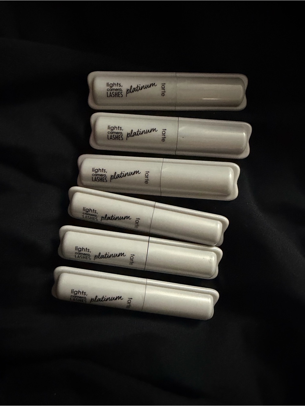 tarte Lights, Camera, Lashes Platinum Mascara — White Mini Tubes (Set)